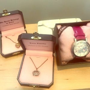 FINAL PRICE 🌺Juicy Couture Watch🌺 plus necklaces